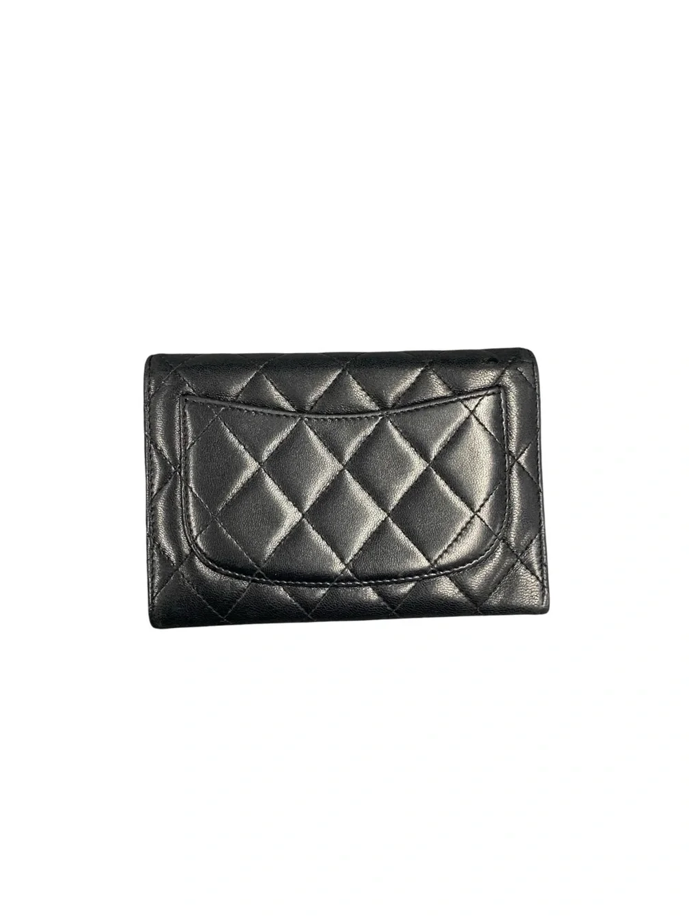 CHANEL Quilted Lambskin Flap Wallet